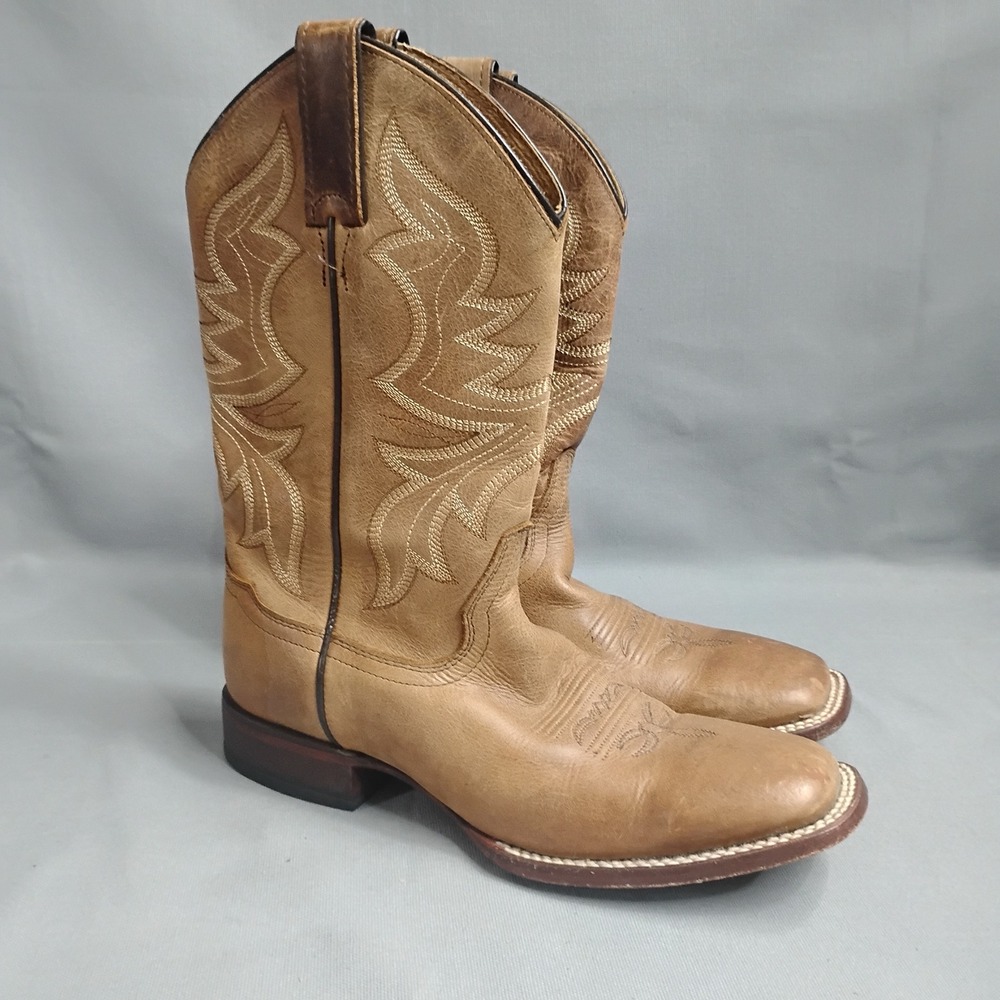Shyanne Womens 7.5B Brown Leather Western Cowboy Boots Made in Mexico